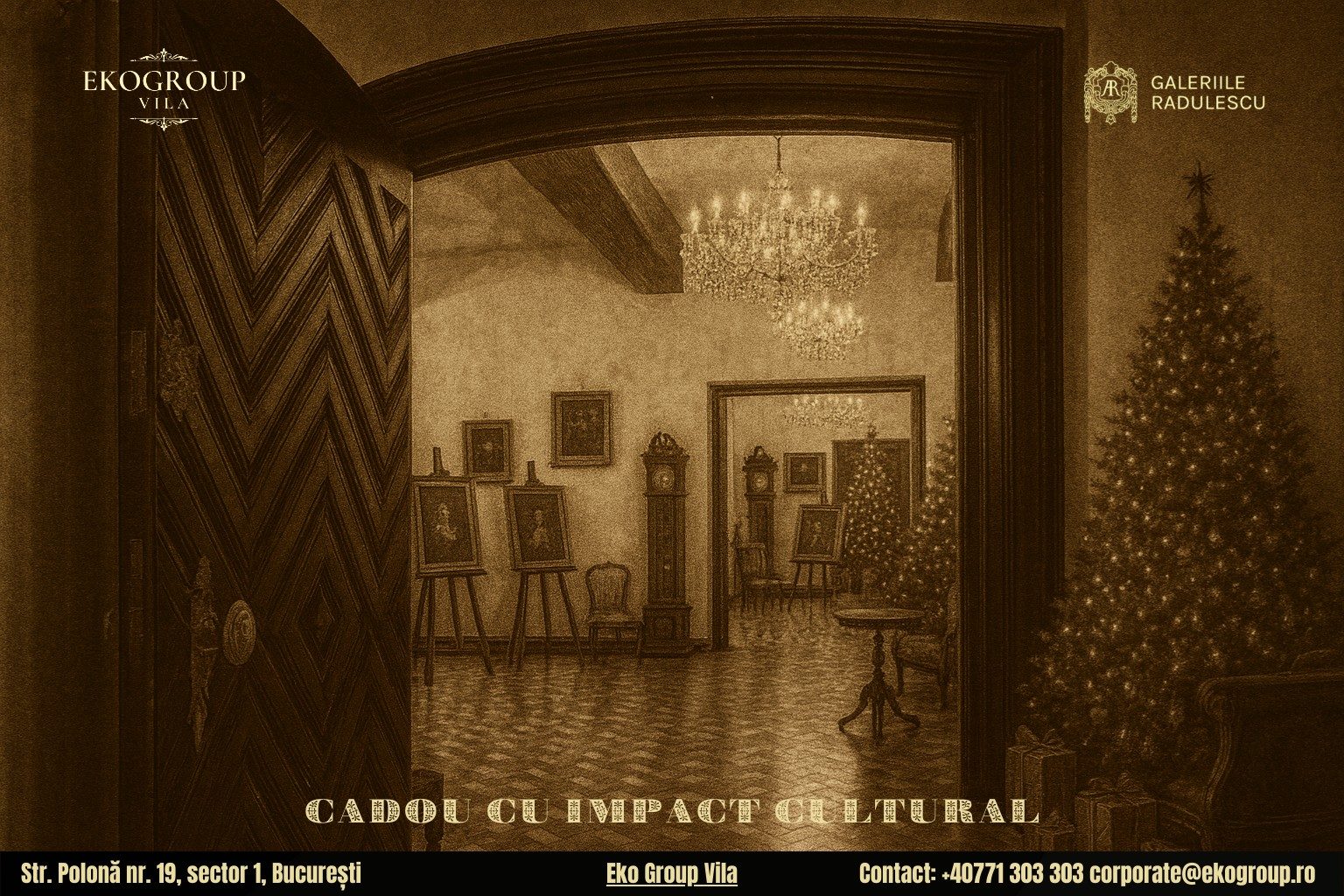 Un cadou de Crăciun plin de farmec: acces la expoziția „Crăciunul anilor ’30” de la Eko Group Vila 1 Un cadou de Crăciun plin de farmec: acces la expoziția „Crăciunul anilor ’30” de la Eko Group Vila